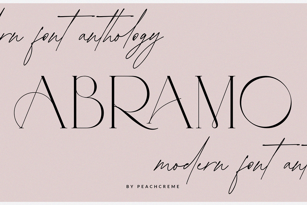 ABRAMO// Modern Font Duo, a Serif Font by PeachCreme (Photo 1 of 16)