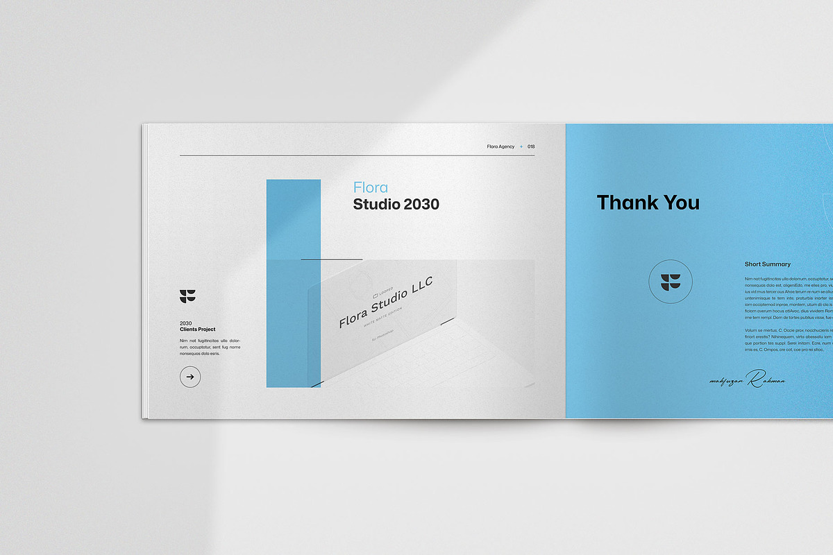 **FLORA | Portfolio Template**, a Brochure Template by KreateTribe (Photo 7 of 10)