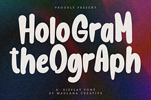 Hologram Theograph Display Font
