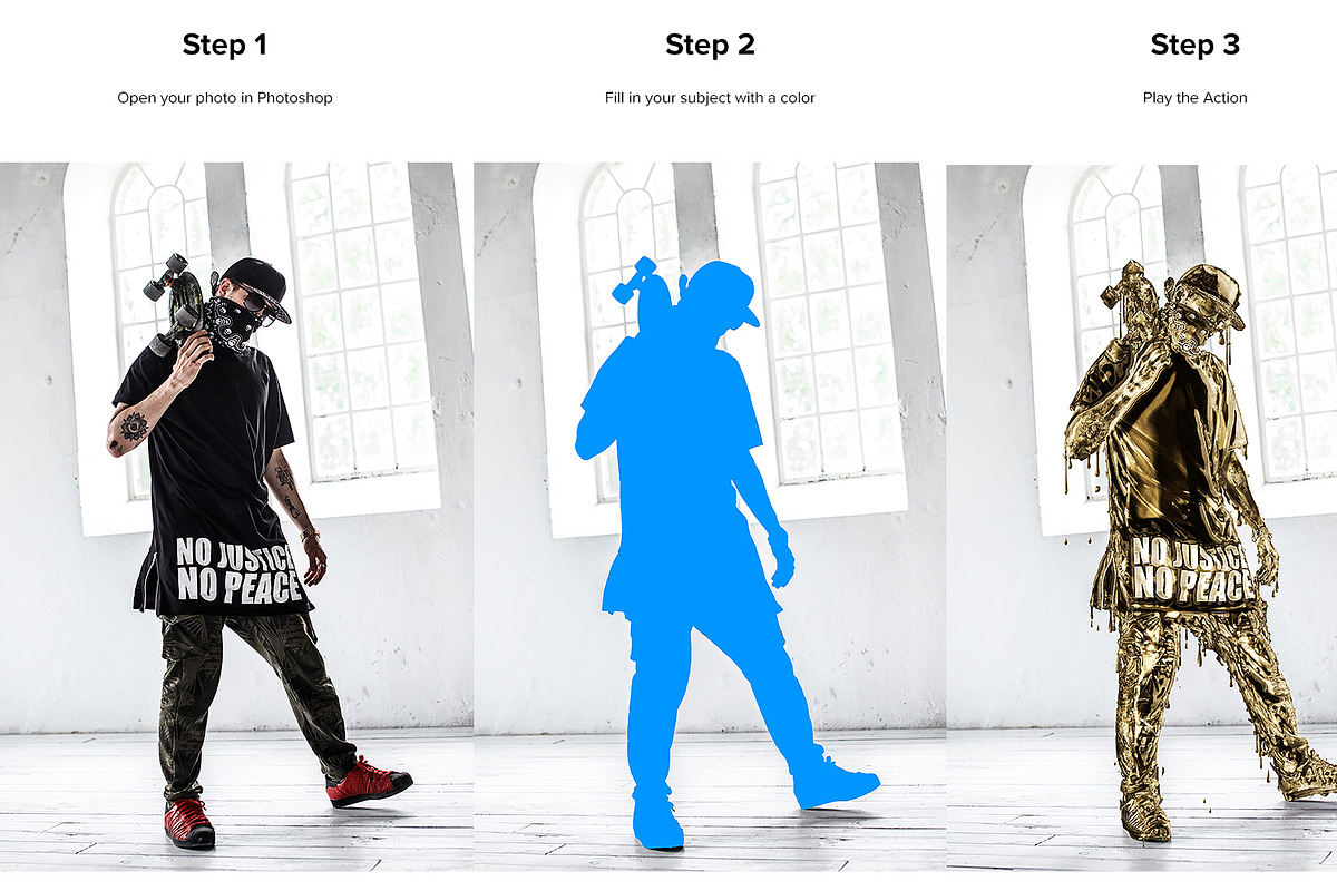 Dripping Gold Photoshop Action, an Action Add-On by Sevenstyles (Photo 2 of 16)
