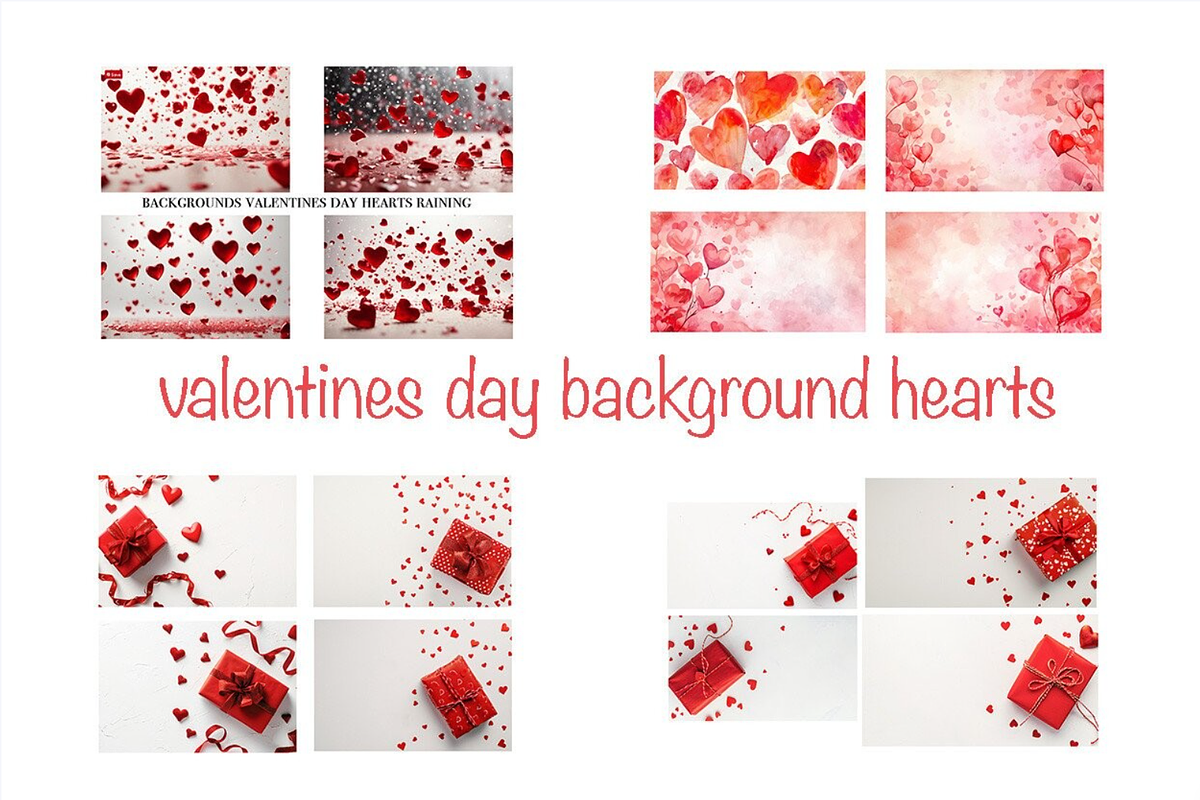 Valentines Day Background Hearts, a Background Graphic by VetalStock (Photo 1 of 3)