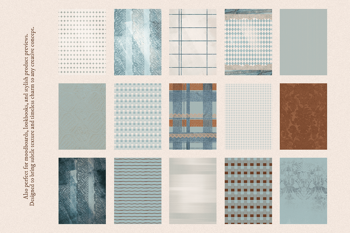 Charm Denim & Lace – Textures Set, an Object Graphic by DigARTbyHavroshka (Photo 6 of 12)