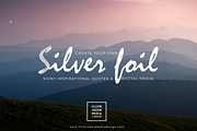 SILVER FOIL WORD OVERLAYS, a Graphic by Illumineer Media & Design (Thumbnail 2 of 7)