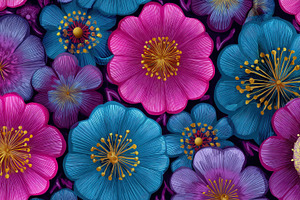 Abstract flower pattern wallpaper, a Photo by Pavel_design