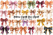 Autumn Coquette Bows Clipart, an Illustration by Libby Wishes (Thumbnail 1 of 6)