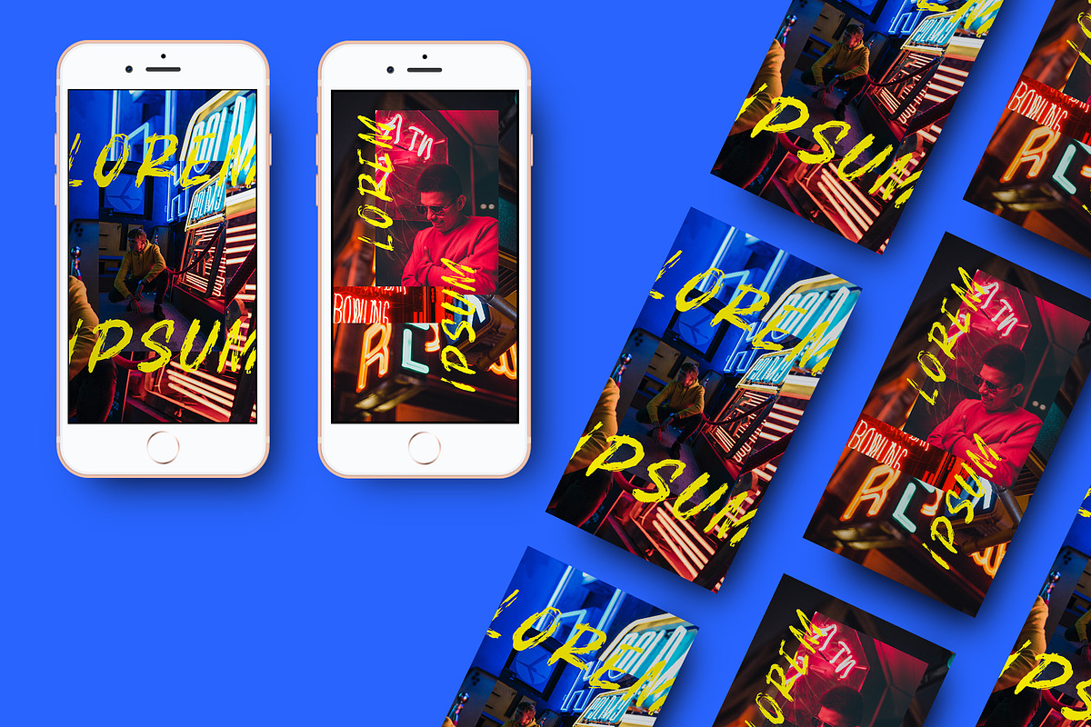 Neon Instagram Story, a Social Media Template by Meknya (Photo 4 of 5)