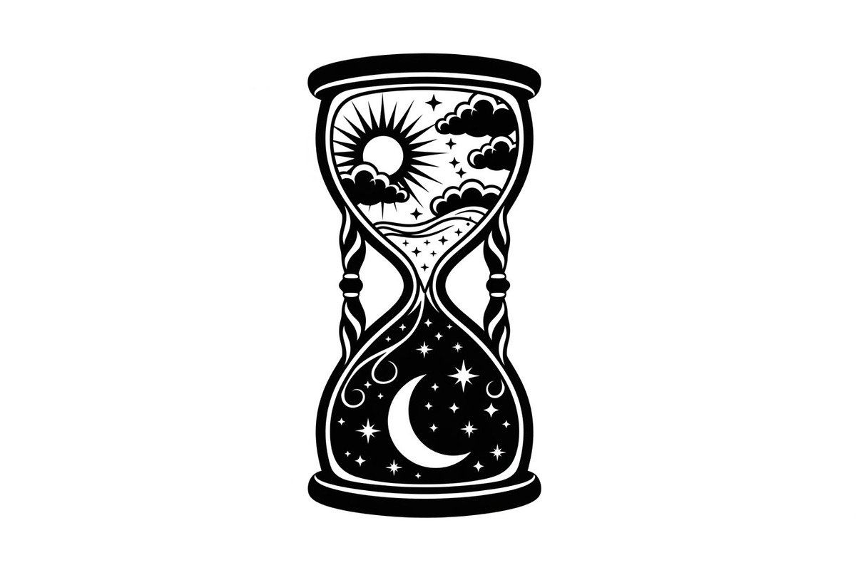 Celestial Sun Moon Hourglass Bundle, an Illustration by Gaye Art (Photo 17 of 31)