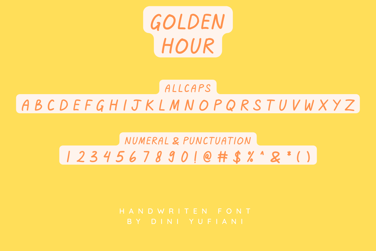 Golden Hour, a Font by Fashion Creative (Photo 8 of 9)