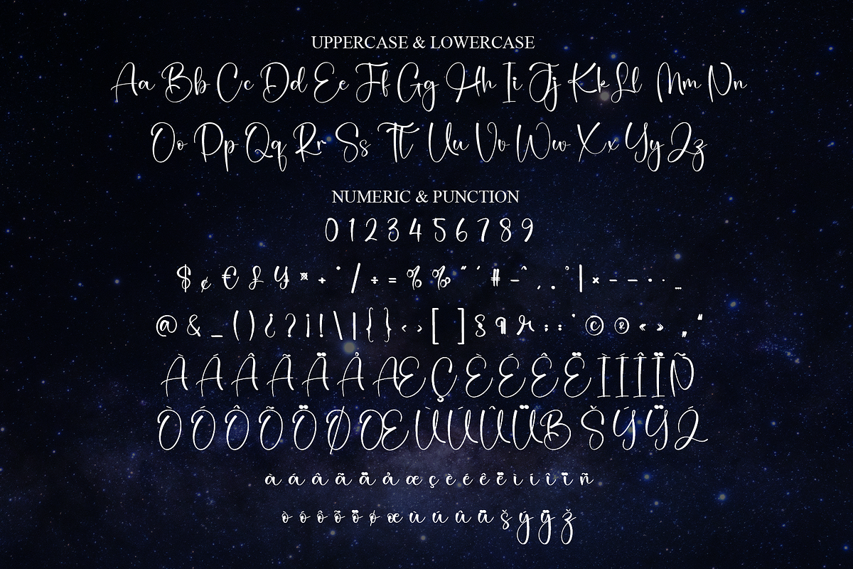 Starnight | Script Font, a Handwritten Font by Scratchones (Photo 7 of 8)