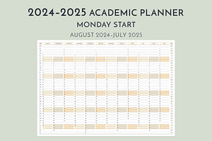 20242025 Academic Planner MO Start