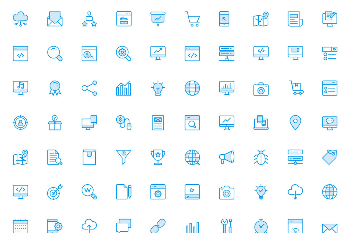 Online Marketing Cute icons, an Icon by Dinosoftlabs (Photo 2 of 2)