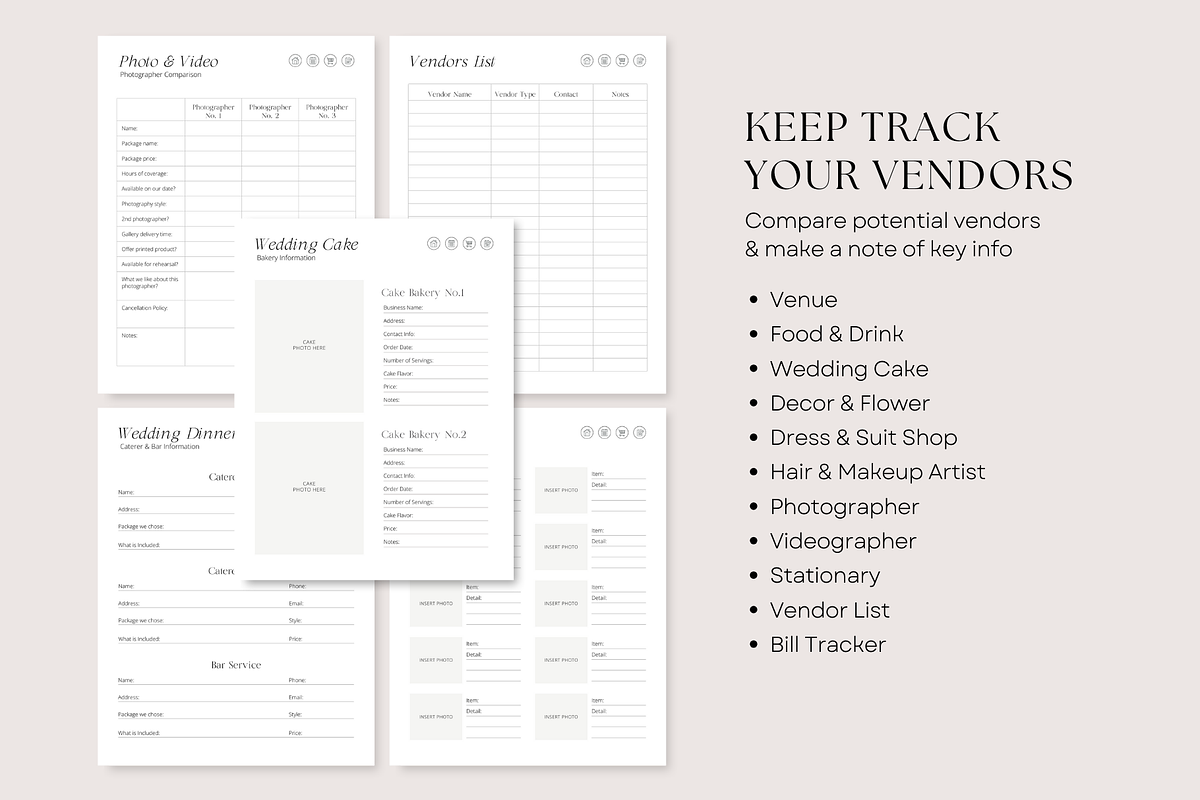 Digital Wedding Planner Bundle, a Magazine Template by ShopRShop (Photo 6 of 9)