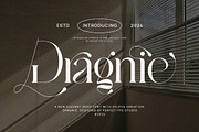 Dragnie Elegant Ligature Serif Font, a Serif Font by Perfectype (Thumbnail 1 of 6)