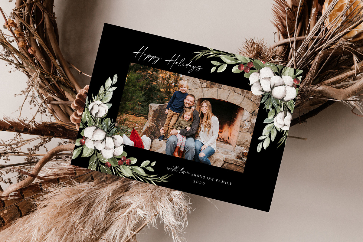Christmas Card Template CD205, a Card Template by Salsal Design (Photo 3 of 4)