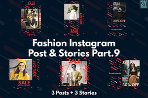 60 Instagram Posts & Stories Bundle