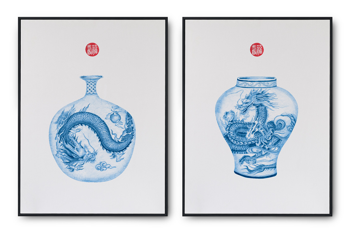Chinese porcelain, a Pattern Graphic by Kate Demyanovska (Photo 10 of 18)