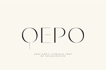 Qepo - Sans Serif Typeface Font