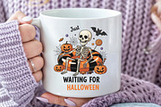 Just Waiting for Halloween PNG, an Illustration by CraftArtStudio (Thumbnail 3 of 4)