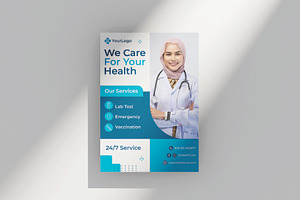 Medical health care flyer design, a Flyer Template by Workhu