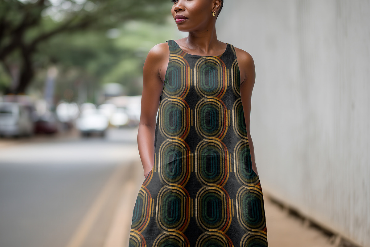 Sleeveless Linen Summer Dress Mockup, a Mockup by 1001 mockups (Photo 3 of 9)