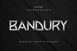 BANDURY - Display Sans Typeface, a Serif Font by ENATIVE