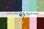 Snowy Day Digital Paper, a Pattern Graphic by Saunter Studios (Thumbnail 3 of 4)