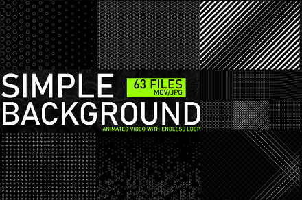 Simple Background. Animated video