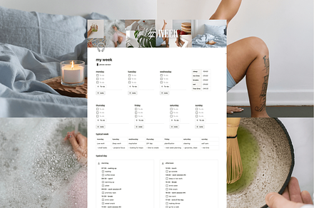 My week - Notion template, an App Template by Iasan Design