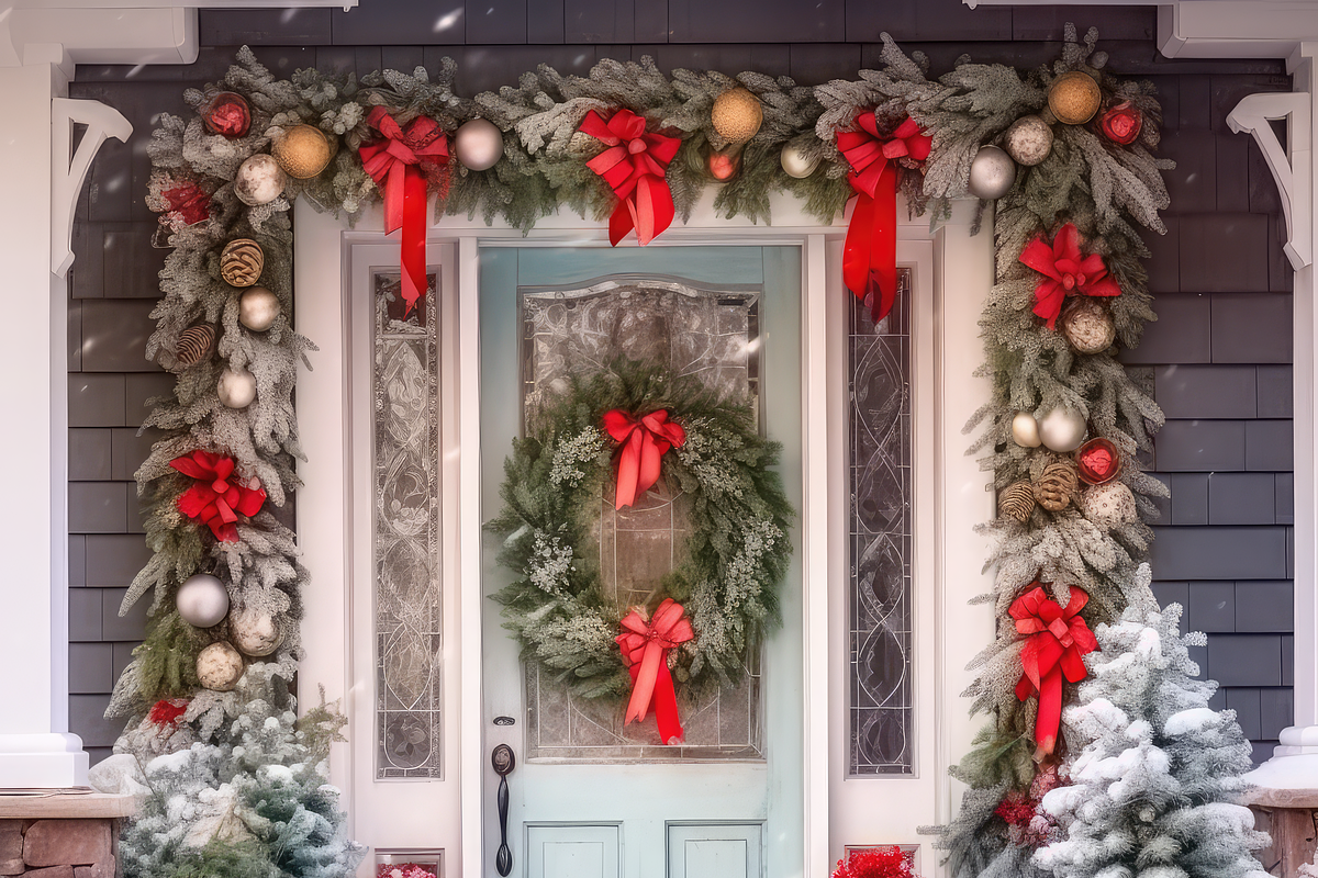 Christmas Front Door, a Background Graphic by Printable Treasure (Photo 2 of 5)