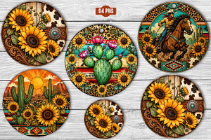 Western Round Earrings Png, a Transportation Illustration by SinaCreation