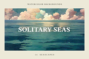 Solitary Seas - Watercolor Oceans, an Illustration by Tugcu Design Co. (Thumbnail 1 of 8)