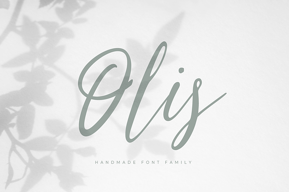 Olis — handmade font family preview 7