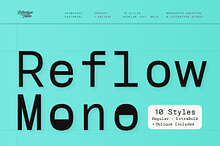 Reflow Mono Family | Intro 50% OFF