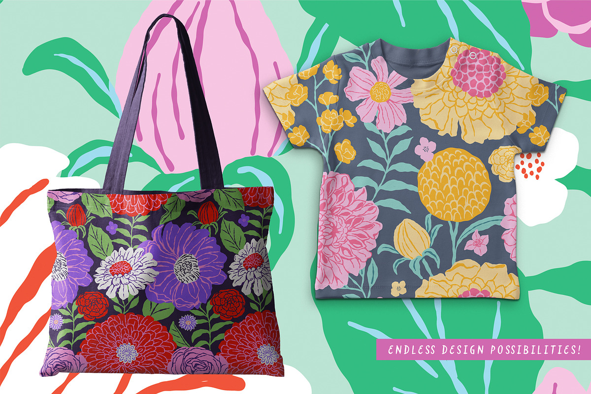 Bloomcore Vector Patterns & Graphics, a Pattern Graphic by rouxsupplyco (Photo 7 of 12)