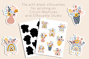 Boho Rainbows Stickers, a Graphic by rinaletters (Thumbnail 5 of 5)