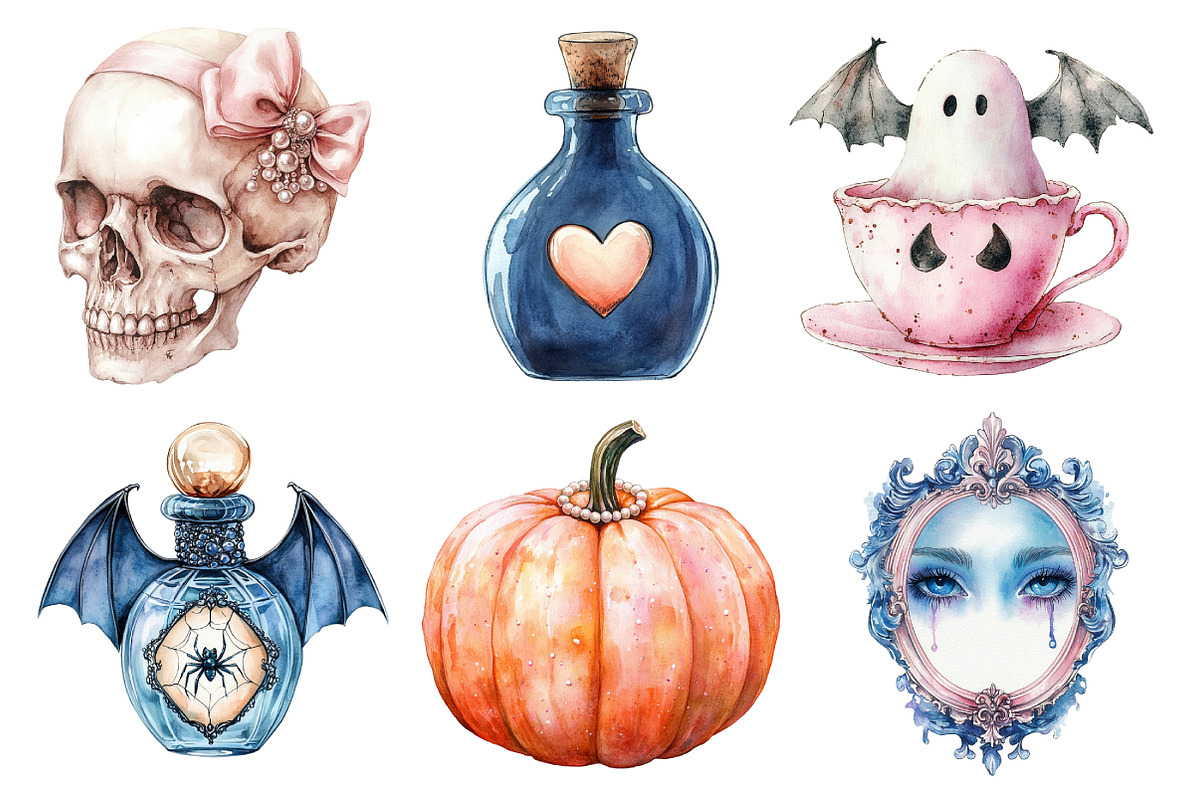 Coquette Halloween Clipart, an Illustration by Daily.Designs (Photo 5 of 5)
