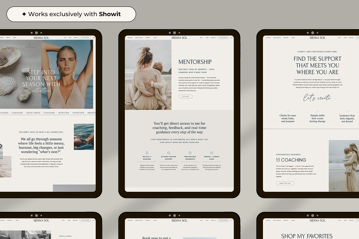 Wellness Coach Showit template, a Websites & App Template by Superhero Design Co. (Photo 5 of 6)