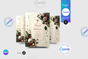Christmas Wedding Invitation Flyer, a Flyer Template by Aam360 (Thumbnail 3 of 5)