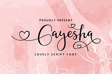 Gayesha - Lovely Script