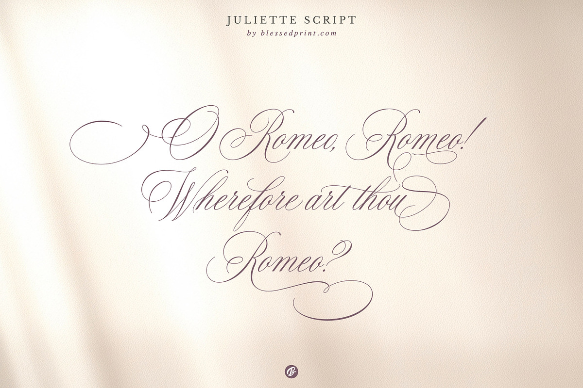 Juliette – Romantic Wedding Script, a Script Font by Blessed Print (Photo 7 of 34)
