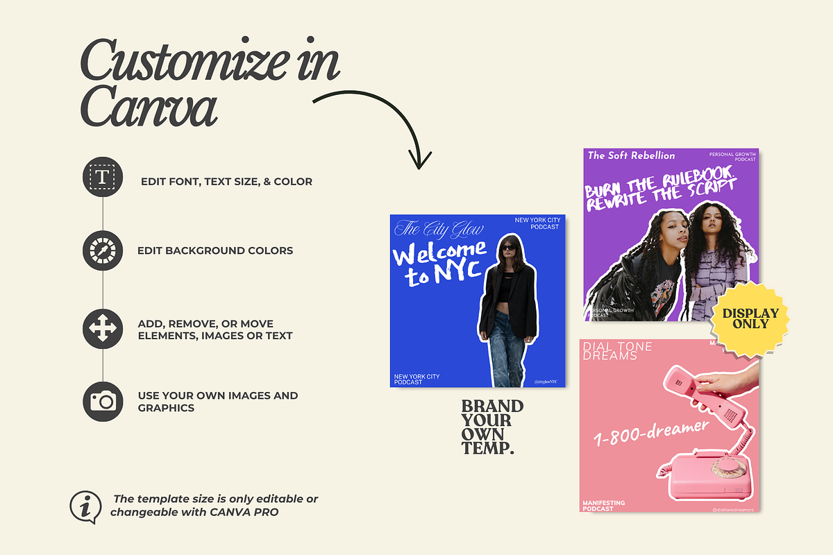 Podcast Canva Templates Aesthetic, a Templates & Theme by BYOTstudios (Photo 10 of 11)