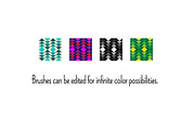Blue Southwestern Border Patterns, a Brush Add-On by Melissa Held Designs (Thumbnail 3 of 3)