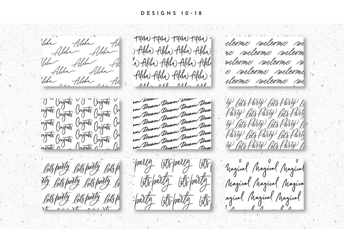30 Lettering Patterns, a Pattern Graphic by Type and Graphics Studio (Photo 9 of 11)