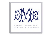 Bamboo Monogram Desktop Font TTF, a Font by HERRINGTON DESIGN (Thumbnail 2 of 2)