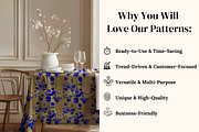Chinoiserie Blue Floral Patterns, a Pattern Graphic by Ninterints (Thumbnail 7 of 18)