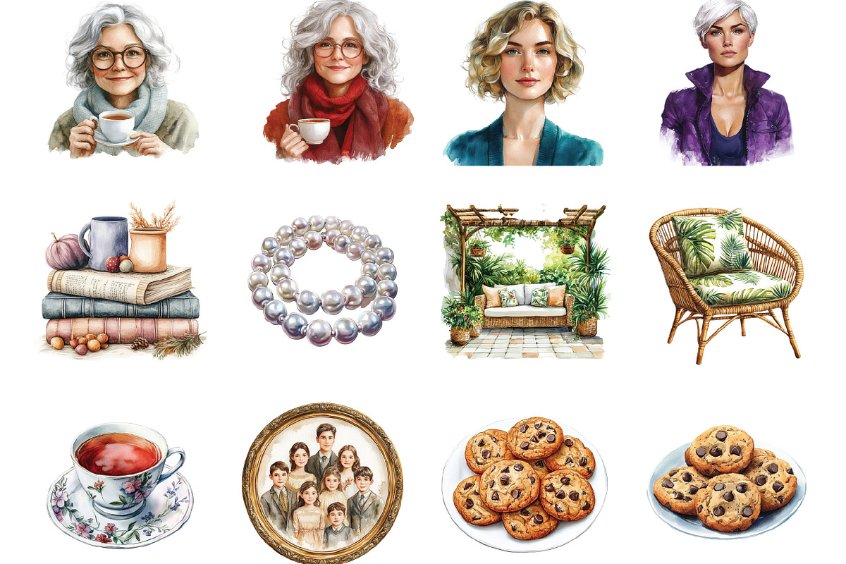 The Golden Girls Clipart, a Seasonal Illustration by Designking (Photo 2 of 5)