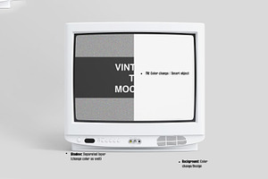 CRV Vintage TV Mockup