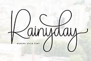 Rainyday | Script Font, a Handwritten Font by Scratchones (Thumbnail 1 of 9)
