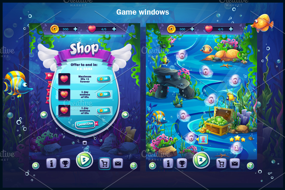Fish world mach 3 for tablets, an Animal Illustration by Nearbirds (Photo 6 of 9)