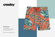 Swim Trunks Mockup Set, a Bottom Mockup by Creatsy (Thumbnail 4 of 6)